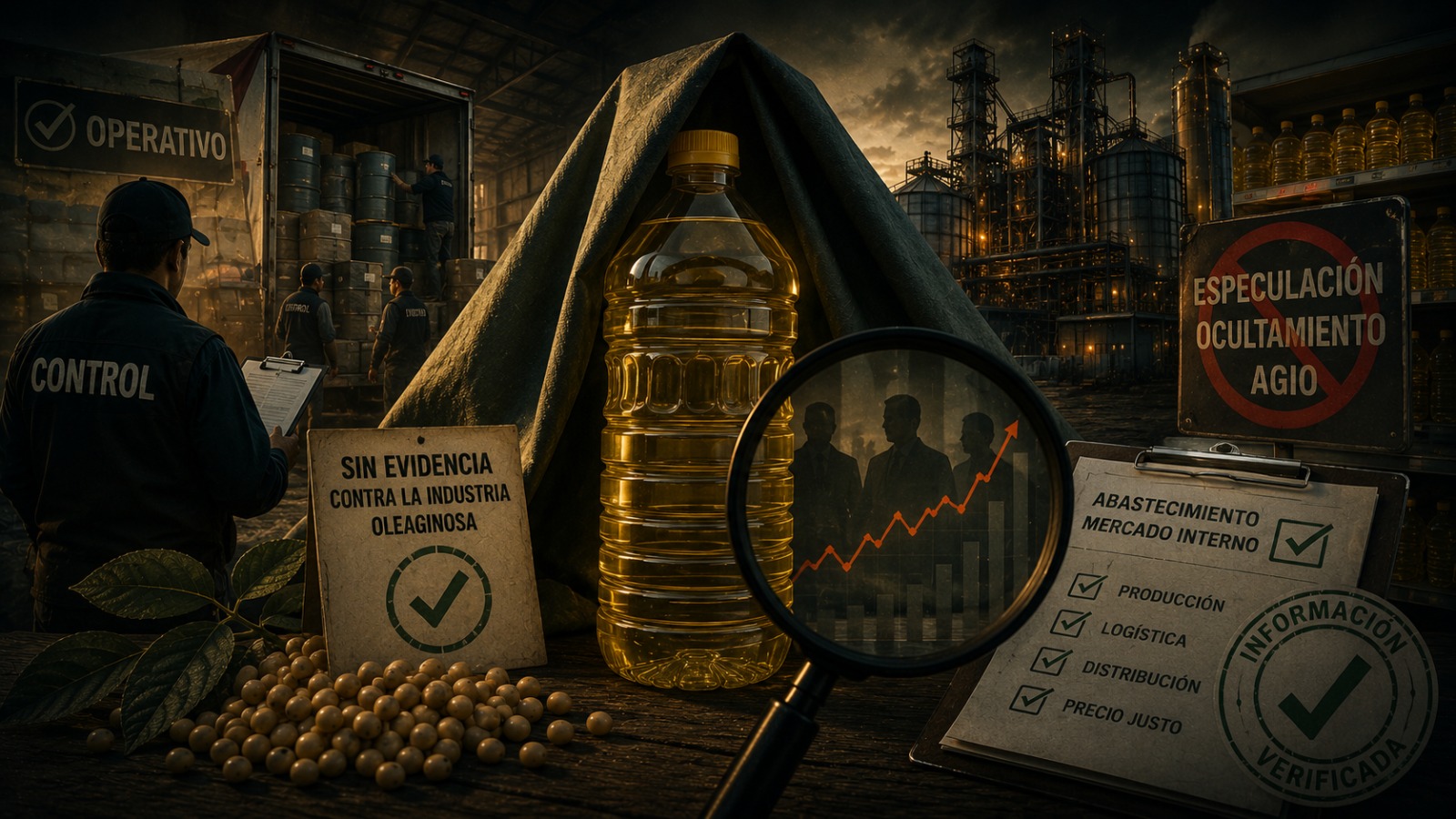 Los empresarios esconden el aceite para especular