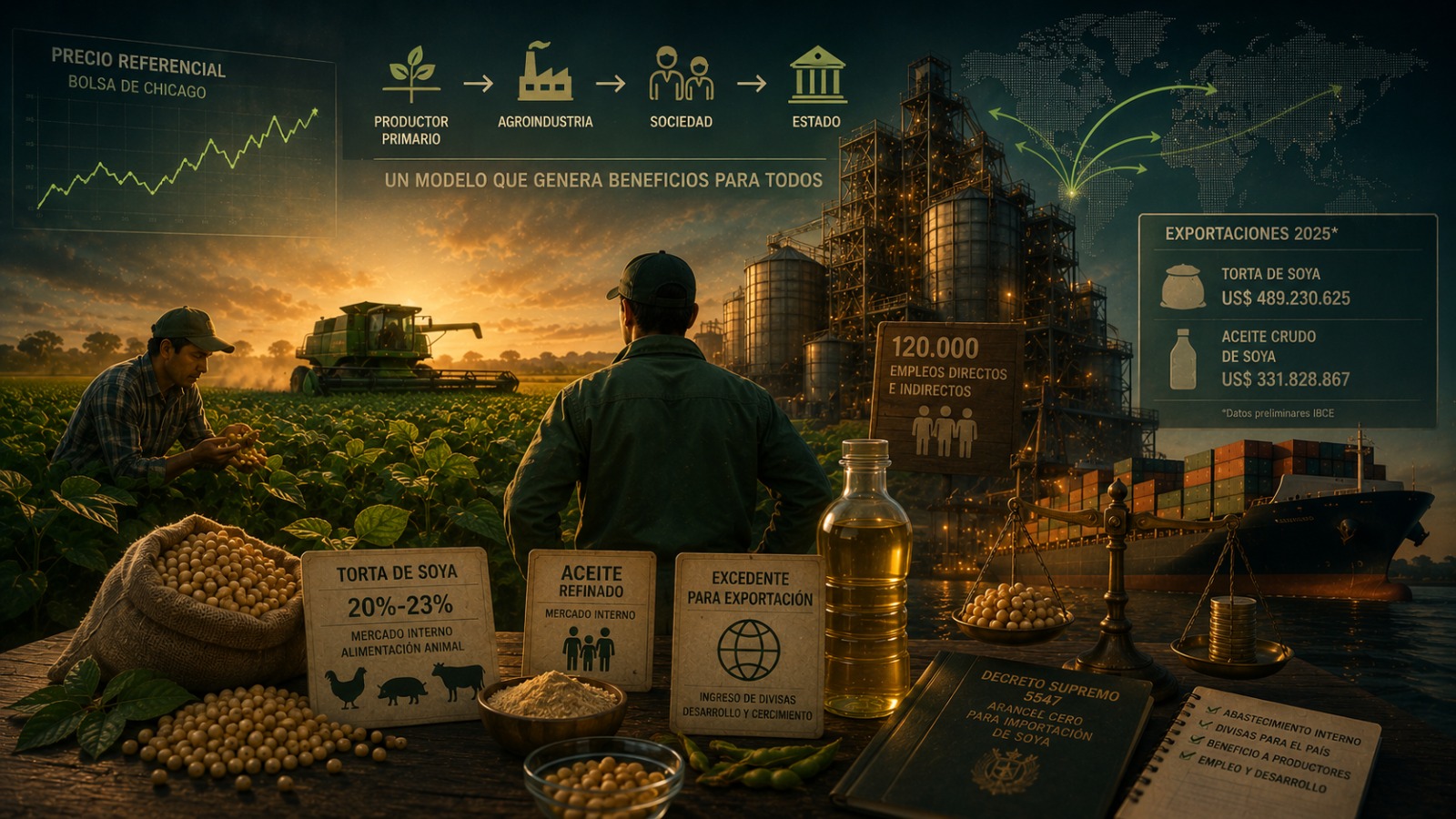El modelo agroindustrial beneficia solo a empresarios