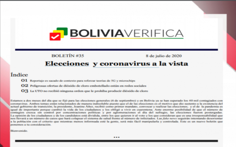Boletín 35 – Elecciones y coronavirus a la vista – 2020