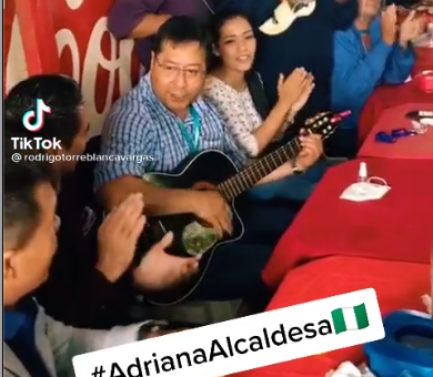 Yes, the President participated in a guitarreada without using biosecurity measures