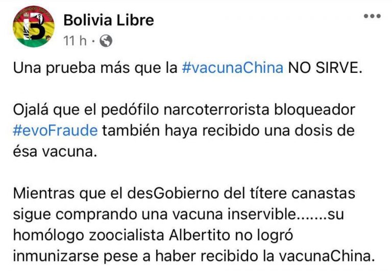  El presidente de Argentina, Alberto Fernández, no recibió la vacuna china