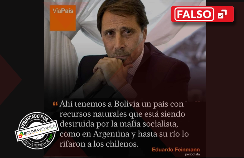 Periodista Eduardo Feinmann no se pronunció sobre el caso Silala ...