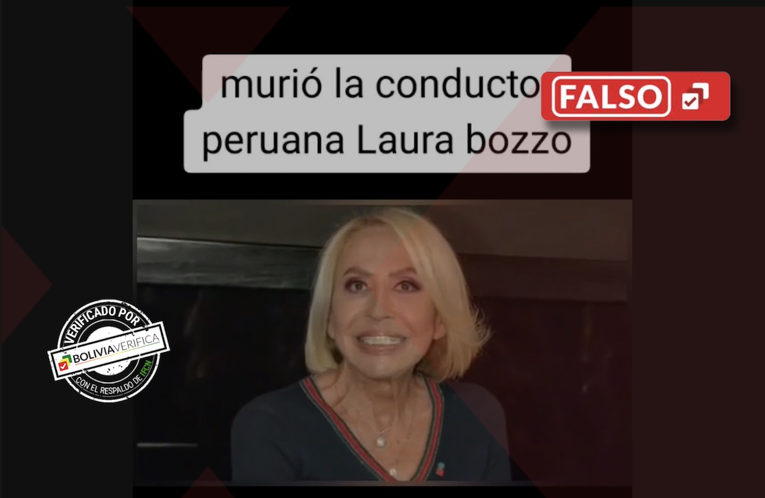 Presentadora Laura Bozzo no murió durante un show – Bolivia Verifica